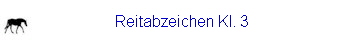 Reitabzeichen Kl. 3